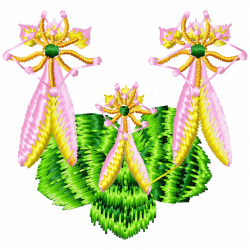 Flowers And Tree Embroidery Design 2 Flowers And Tree Embroidery Design 2